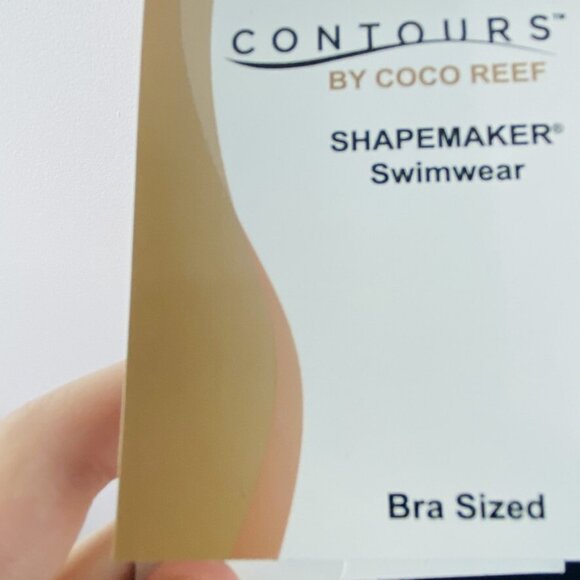 Contours by Coco Reef $129 Solitaire Bra Sized Underwire Swimsuit Black 8/32C - Picture 6 of 7